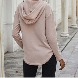 Hem draw string hoodie